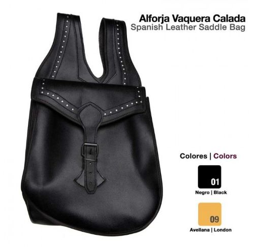 Leather Repujada Saddle Bag